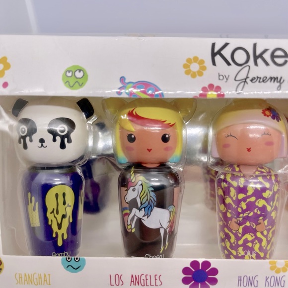 NEW Kokeshi Perfume By Jeremy Scott Gift Set 5 (5ml) Bottles New In Box. - Picture 4 of 5